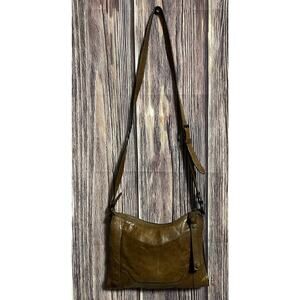 Frye Melissa Distressed Leather Top Zip Crossbody Bag Handbag